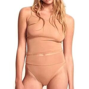 SKIMS High Rise Brief Underwear Sienna Brown Women Size XS Sleep PJ Loungewear